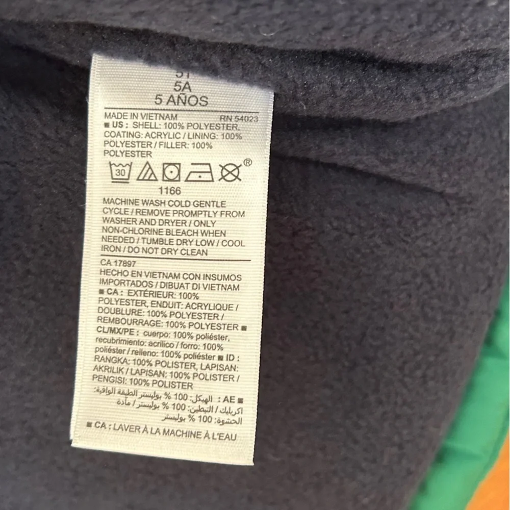 OLD NAVY Kids Fleece Lined Winter Puffy Vest Unisex Size 5T